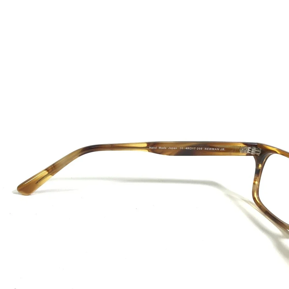 Morgenthal Frederics Eyeglasses Frames 208 NEWMAN JR. Brown Horn Rim 49-17-140